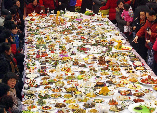 Largest number of Dishes on One Table