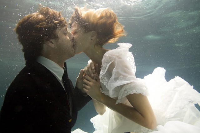 Underwater Wedding Photos