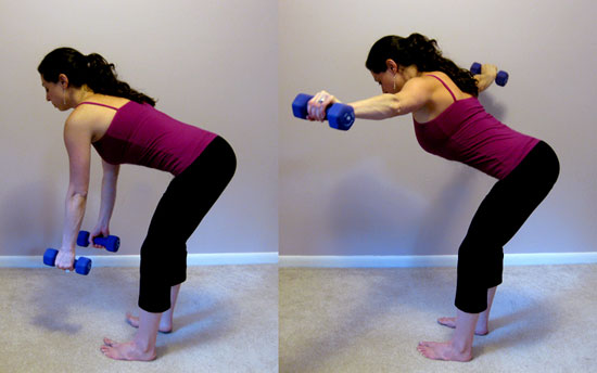 Bent-over lateral raise